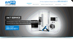 Desktop Screenshot of ampmappliancerepair.com